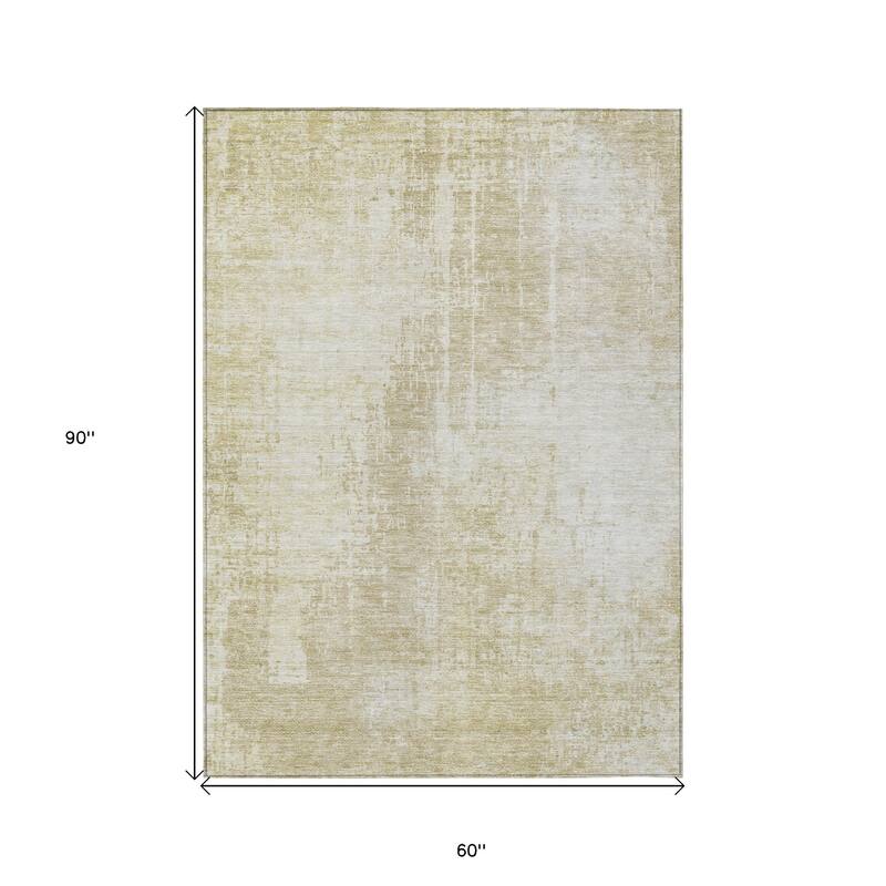 HomeRoots Abstract Transitional Rectangle Outdoor Rug