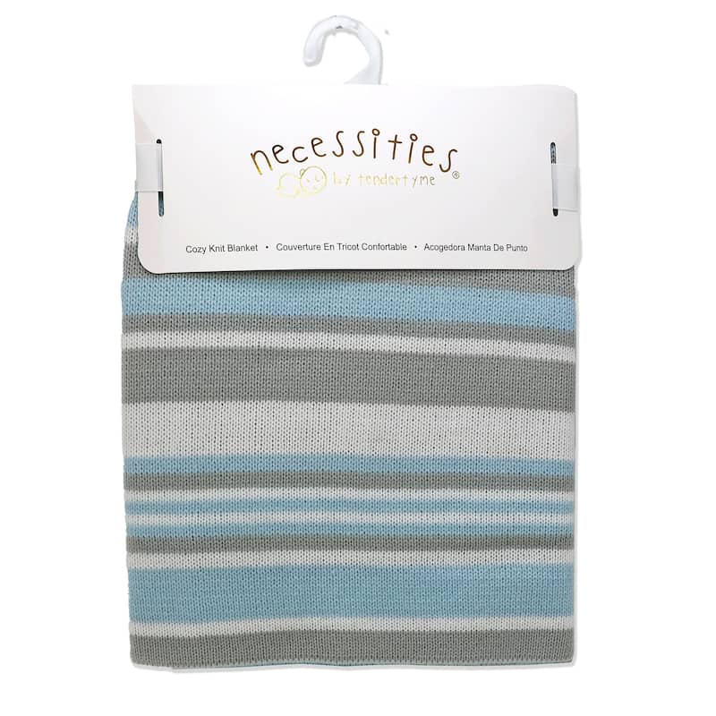 Striped Knit Baby Blanket - N/A