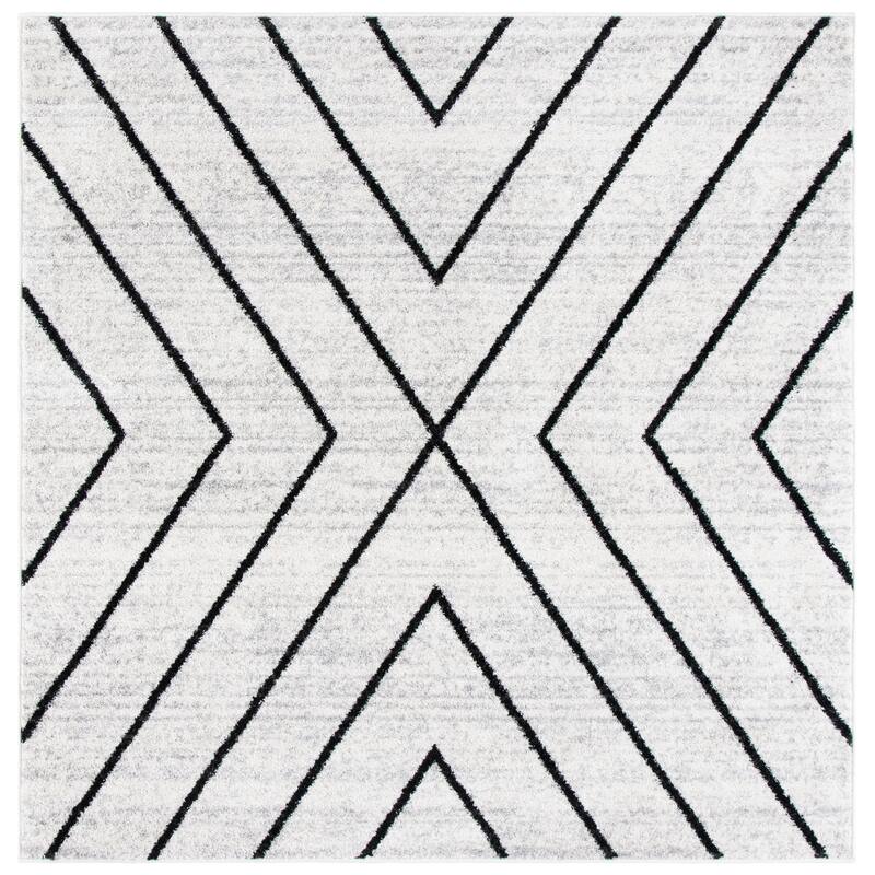 SAFAVIEH Adirondack Hediye Vintage Oriental Rug - 8' Square - Ivory/Grey