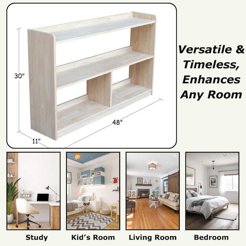 International Concepts Abby Divided Bookcase - 30"H