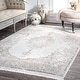 preview thumbnail 3 of 6, Nuloom Vintage Distressed Medallion Ivory Tassel Rug 4' x 6' - Ivory - Rectangle