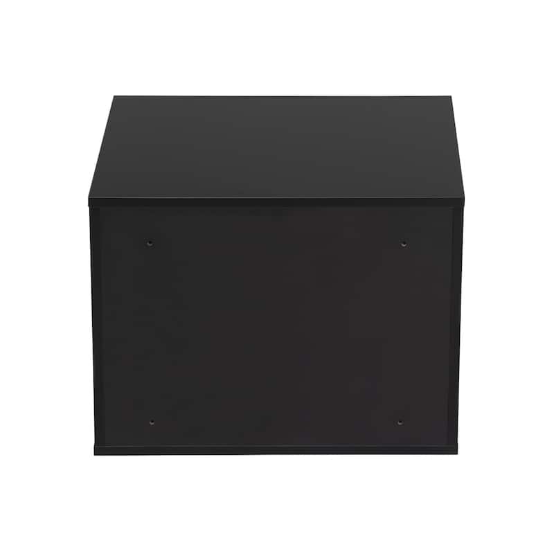 Wall-Mounted Wood Nightstand with Swing Door (Set of 2)