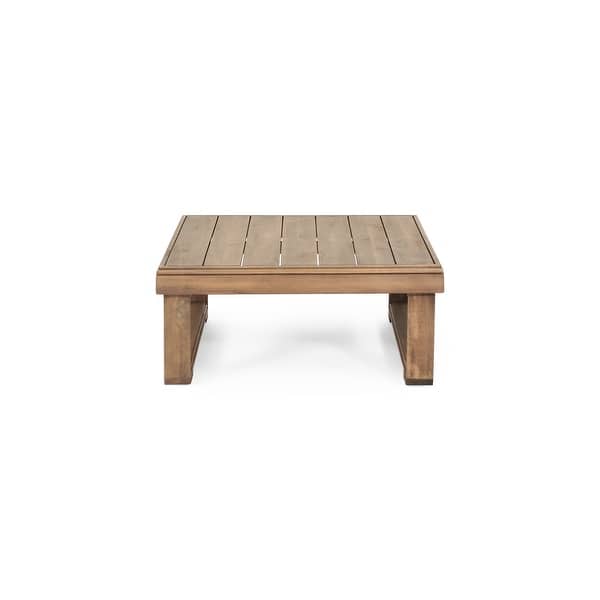 Westchester Outdoor Acacia Wood Square Coffee Table by Christopher