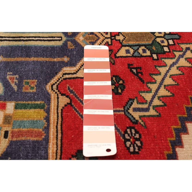 ECARPETGALLERY Hand-knotted Konya Anatolian Red Wool Rug - 3' 4" x 10' 8"