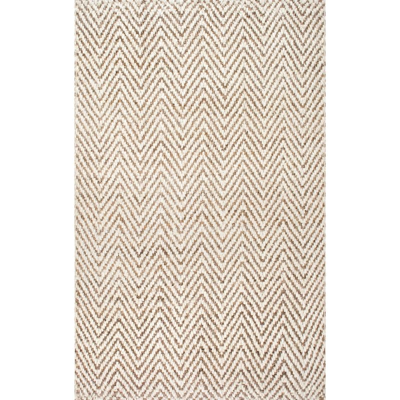 Nuloom Vania Chevron Jute Area Rug