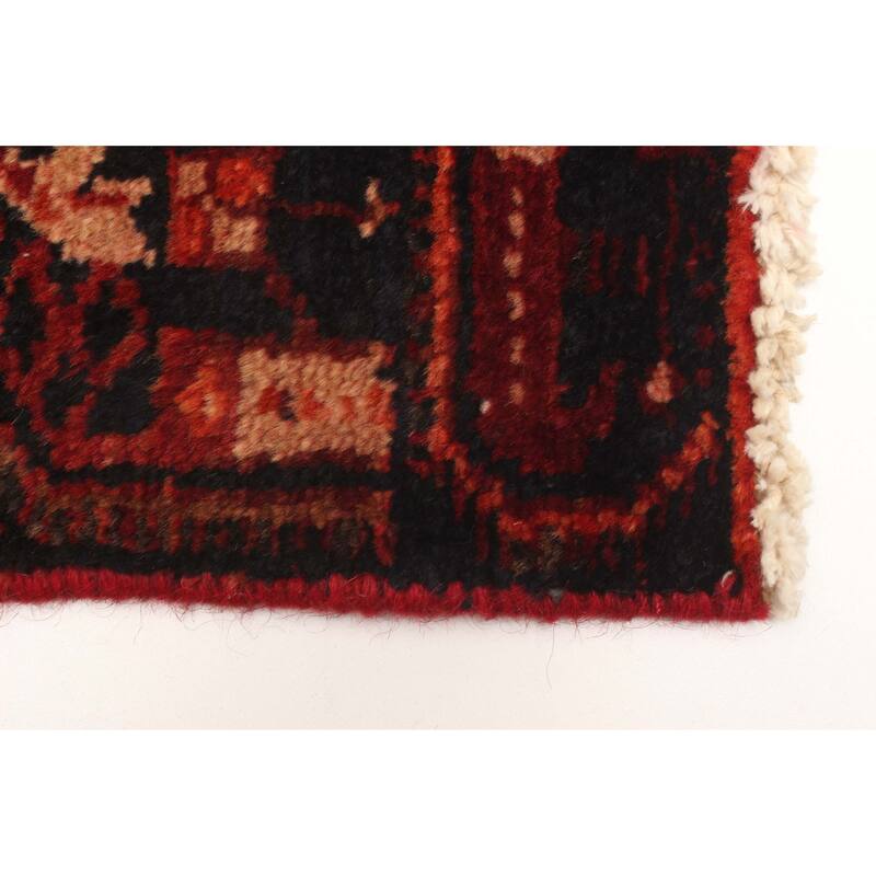 ECARPETGALLERY Hand-knotted Andelz Dark Red Wool Rug - 3'2 x 7'1
