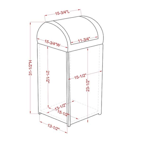 Alat Contemporary Wicker Outdoor Deck Storage Hamper by Furniture of America