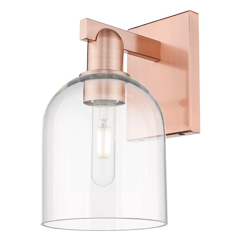 Innovations Lighting 716-1W-12-6 Bella Sconce Bella 12" Tall Wall - Antique Copper / Clear