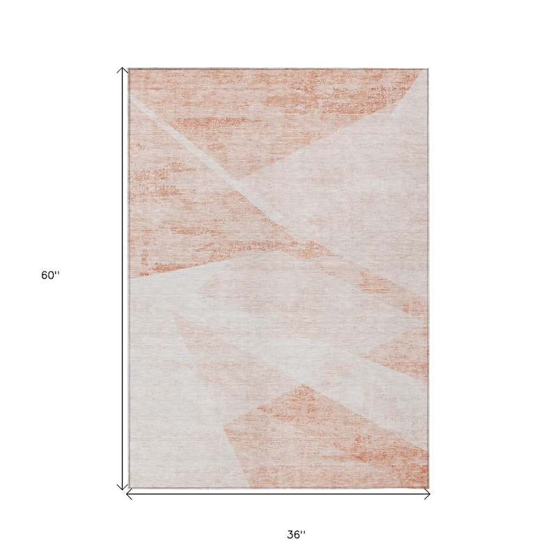 HomeRoots Abstract Transitional Rectangle Outdoor Rug