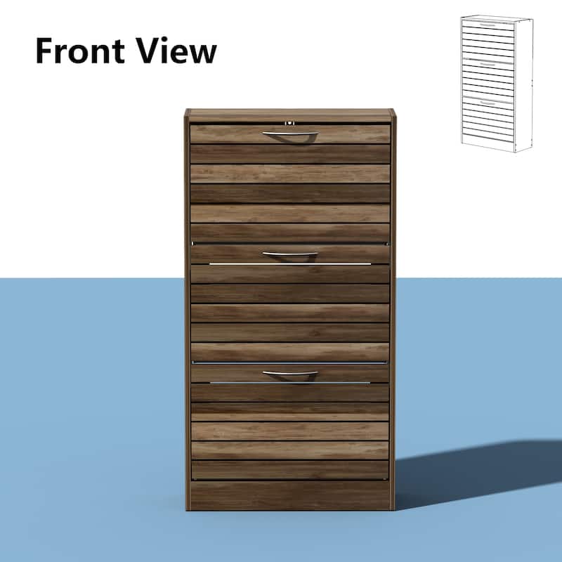 Shoe Cabinet with Flip Drawer for Entryway Rack Storage Organizer