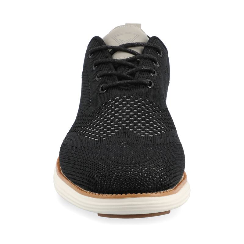 Vance Mens Medium and Wide Width Mens Ezra Knit Wingtip Dress Shoe