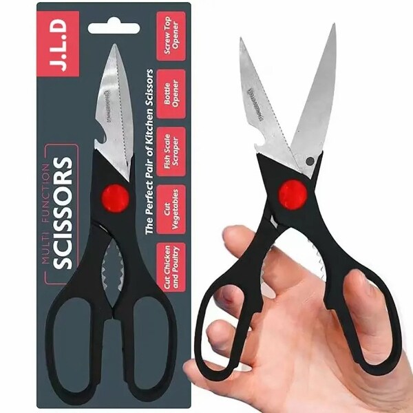 Heavy Duty 3-in-1 Kitchen Scissors, Ultra-sharp, Removable Blades