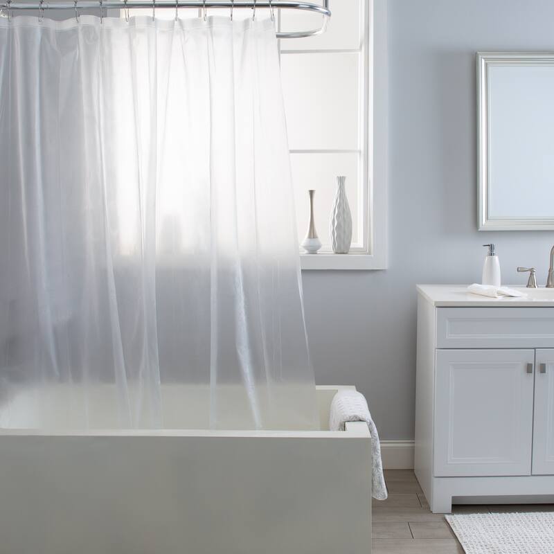Bath Bliss Shower Liner in Clear Frost