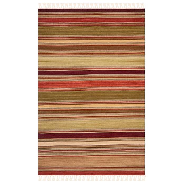 SAFAVIEH Handmade Striped Kilim Chante Stripe Wool Rug