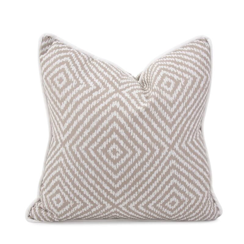 Allan Andrews Indoor/Outdoor 20" Square Printed Accent Throw Pillow Collection - Sand