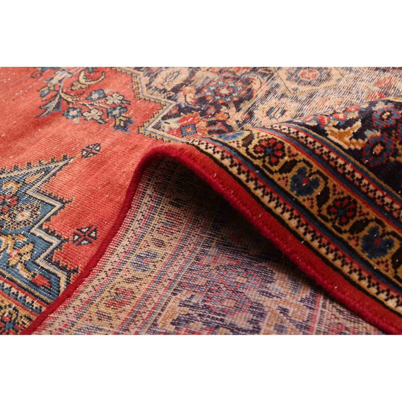 ECARPETGALLERY Hand-knotted Antalya Vintage Dark Copper Wool Rug - 5'7 x 7'1