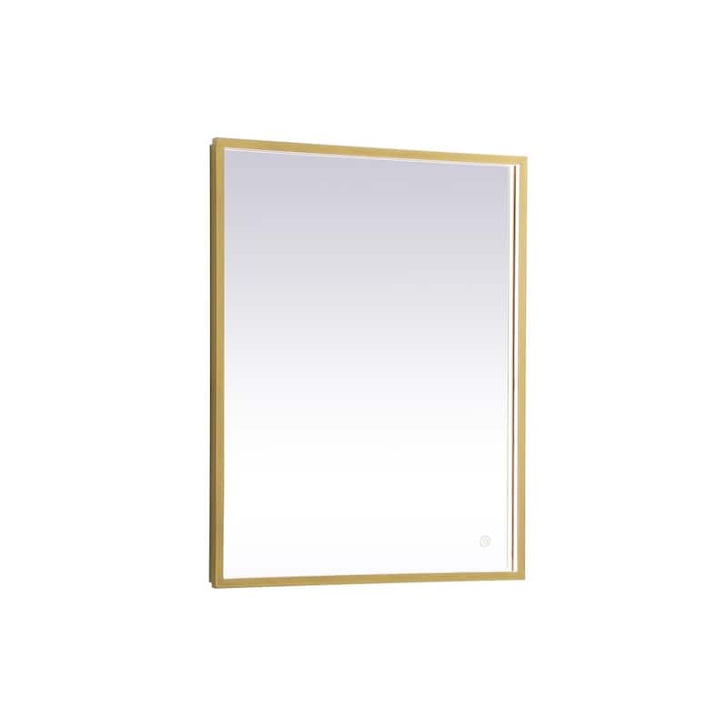 Elegant Lighting MRE62036 Pier 20" W x 36" H Modern Rectangular - Brass