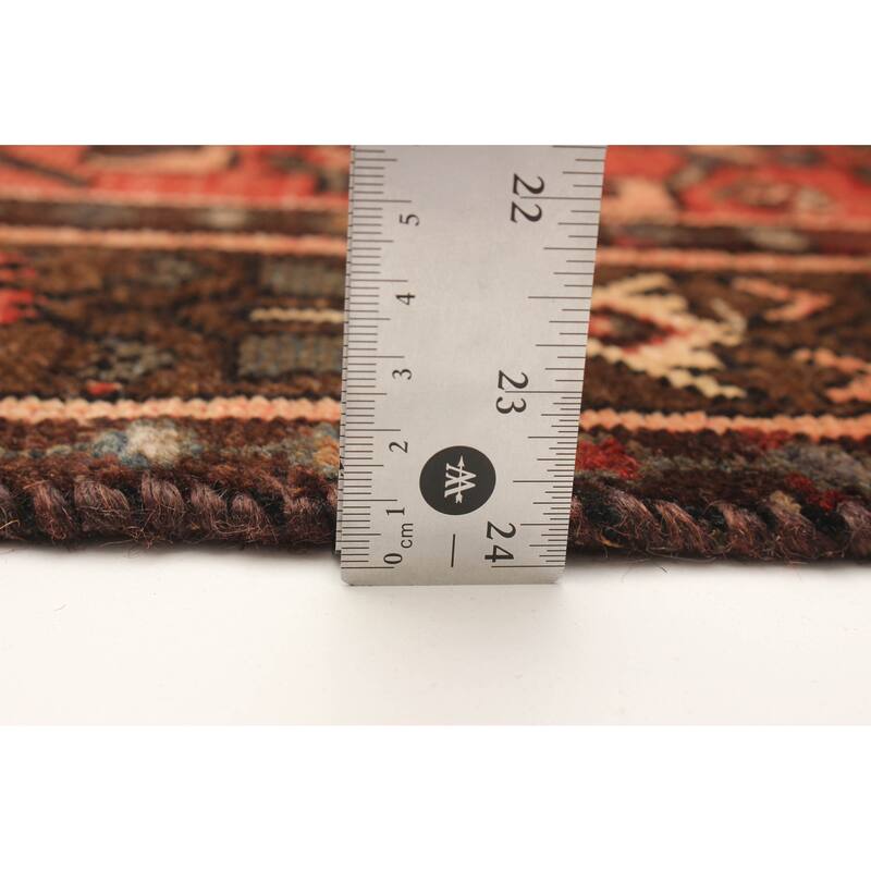 ECARPETGALLERY Hand-knotted Andelz Red Wool Rug - 3' 4" x 9' 10"