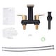preview thumbnail 19 of 41, WOWOW 4 in. Centerset Double Handle Waterfall Bathroom Sink Faucet
