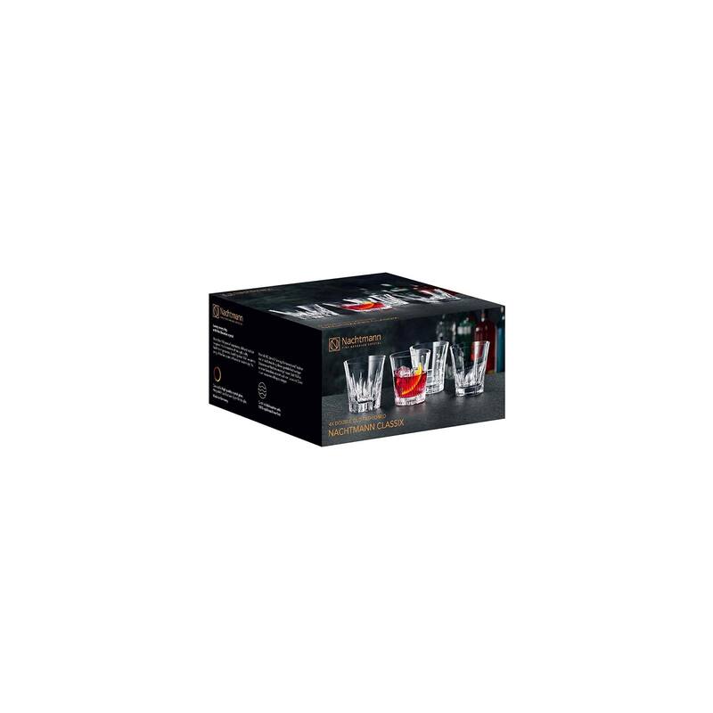 Nachtmann Set of 4 Classix Double Old Fashioned Glasses - 11 oz.