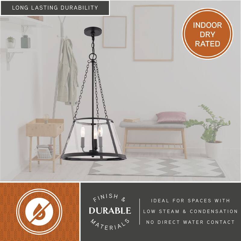 Vaxcel Lighting P0437 Rochester 3 Light 16" Wide Pendant