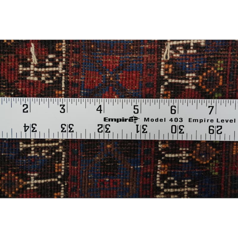 Hand Knotted Oriental 100% Wool Carpet Traditional Medallion Oranges & Rust Afshar Area Rug - 5' 10'' X 5' 1''