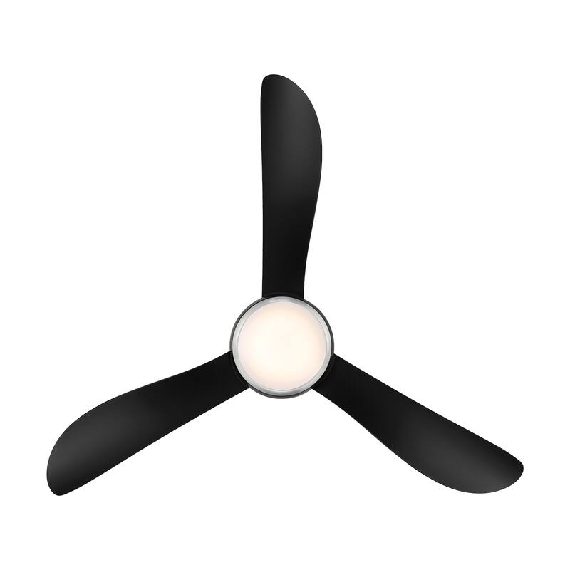 Corona 3-Blade Smart FlushMount Ceiling Fan 44in 3000K LED & Remote - N/A