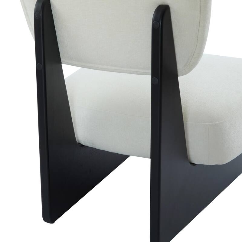 Minimalist Accent Chairs Set - Wood Frame