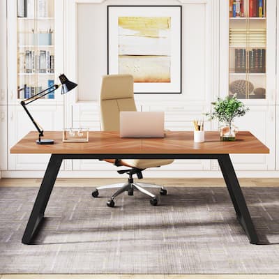63 Inch Executive Office Desk, Large Computer Desk