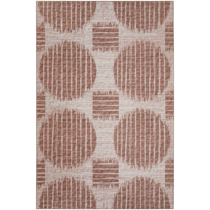 Indoor/ Outdoor Yuma Circles Washable Rug