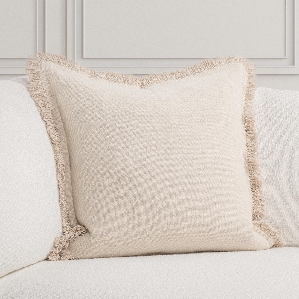 Villa by Classic Home Agatha 22" Linen Blend Throw Pillow