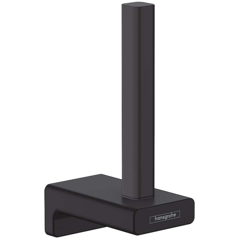Hansgrohe 41756 AddStoris Wall Mounted Euro Toilet Paper Holder - Matte Black