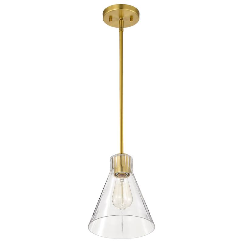 Gianna Mini Pendant Vintage Brass Finish Clear Glass - Vintage Brass