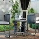 preview thumbnail 1 of 25, Outsunny 18" Outdoor Wicker Coffee Table, 2-Tier Patio Side Table with Storage Grey
