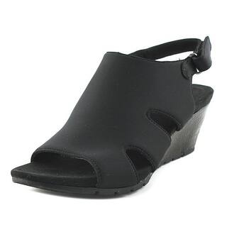 bandolino black wedge sandals