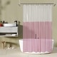 preview thumbnail 34 of 74, Waterproof PEVA 6G Shower Curtain Liner 72"Wx72"L - Clear&Pink