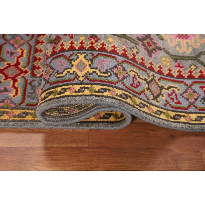 Kazak Oriental Foyer Rug Hand-Knotted Wool Carpet - 3'0"x 5'2"