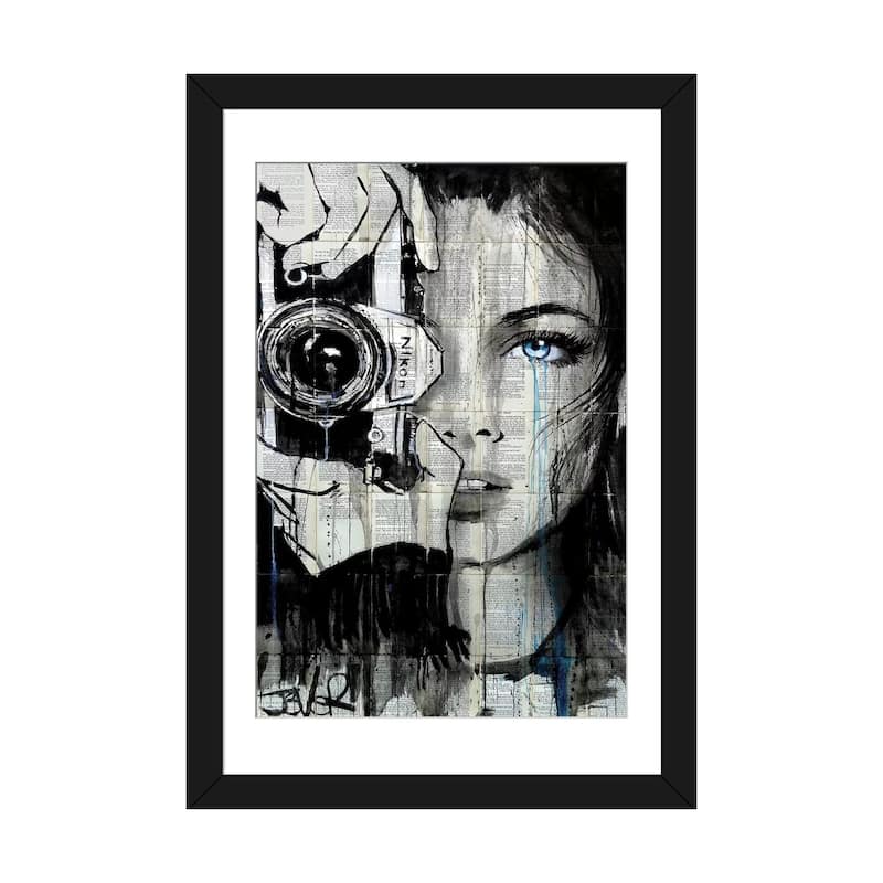 iCanvas "Shootin" by Loui Jover - Black - 32x24x1