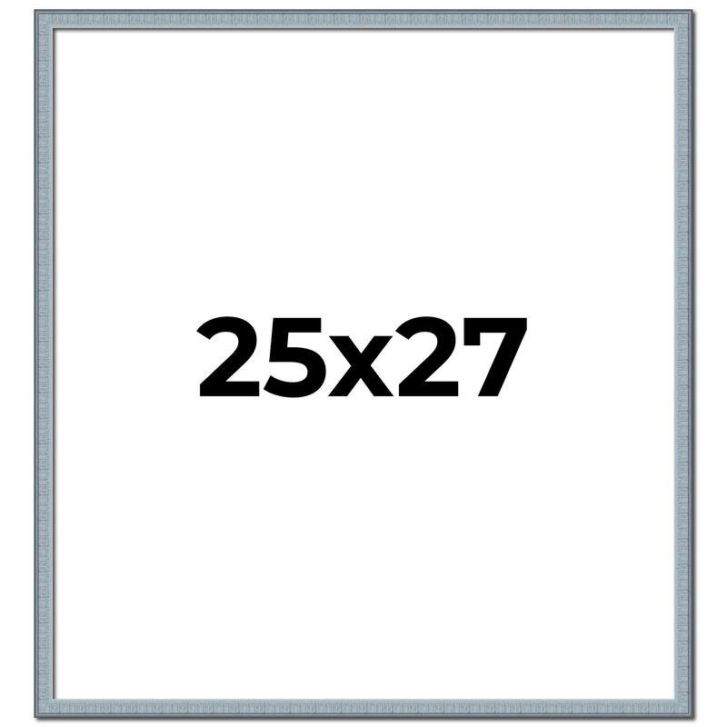 25x27 Frame Rustic Sky Blue Solid Wood Picture Frame | 0.75 Inch