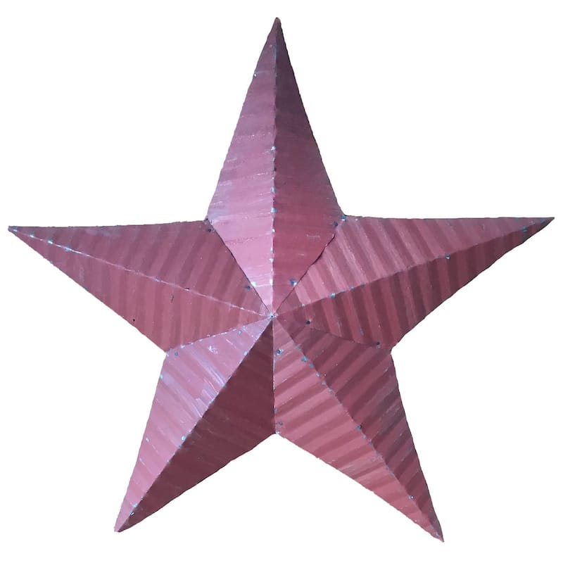 Rustic Tin Star - 30" - Red