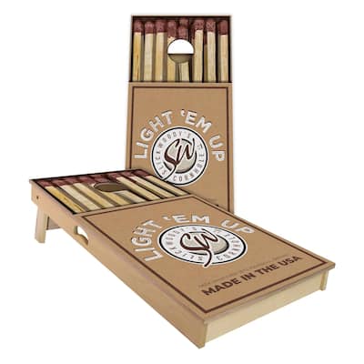 Light Em Up Outdoor Cornhole Board Set