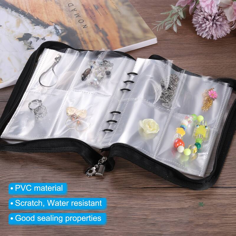 1 Set Transparent Earring Organizer Book, Travel Jewelry Organizer