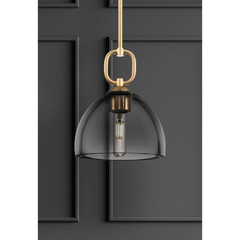 Innovations Lighting Downtown Urban - Hudson - 1 Light 8" Stem Hung Mini Pendant with Dome Shade