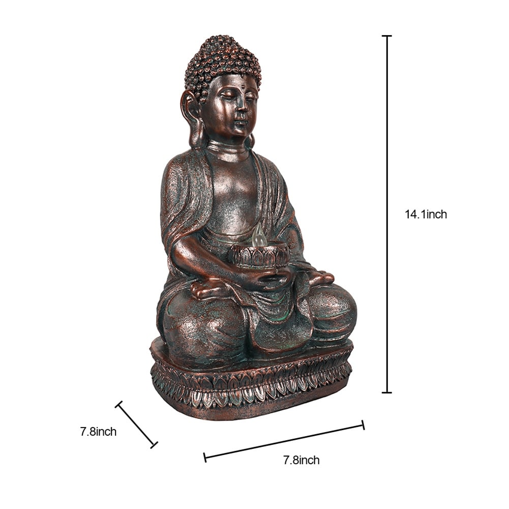 Golden Polyresin Meditation Buddha Statue For Indoor Decoration, For  Interior Decor at best price in Jaipur