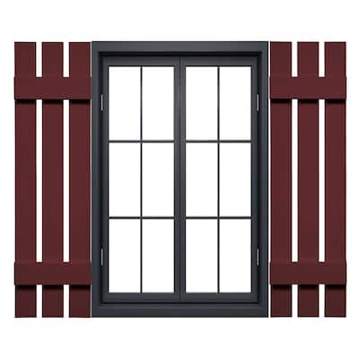 Mid-America Vinyl, Standard Size Three Board Spaced Shutters