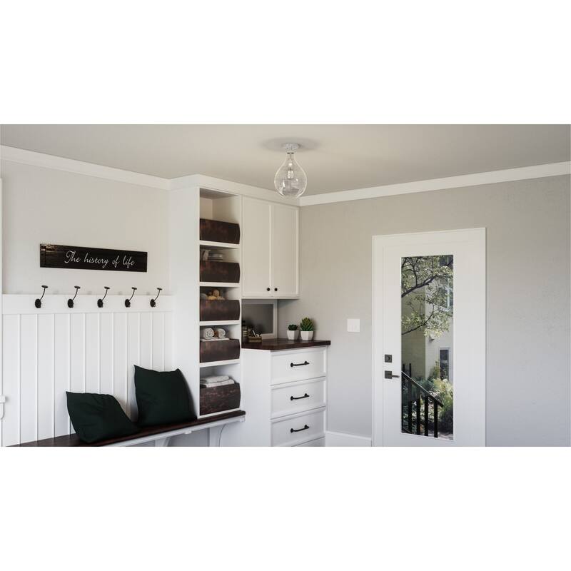 Bellevue Trinity 9" Wide Semi-Flush Ceiling Fixture