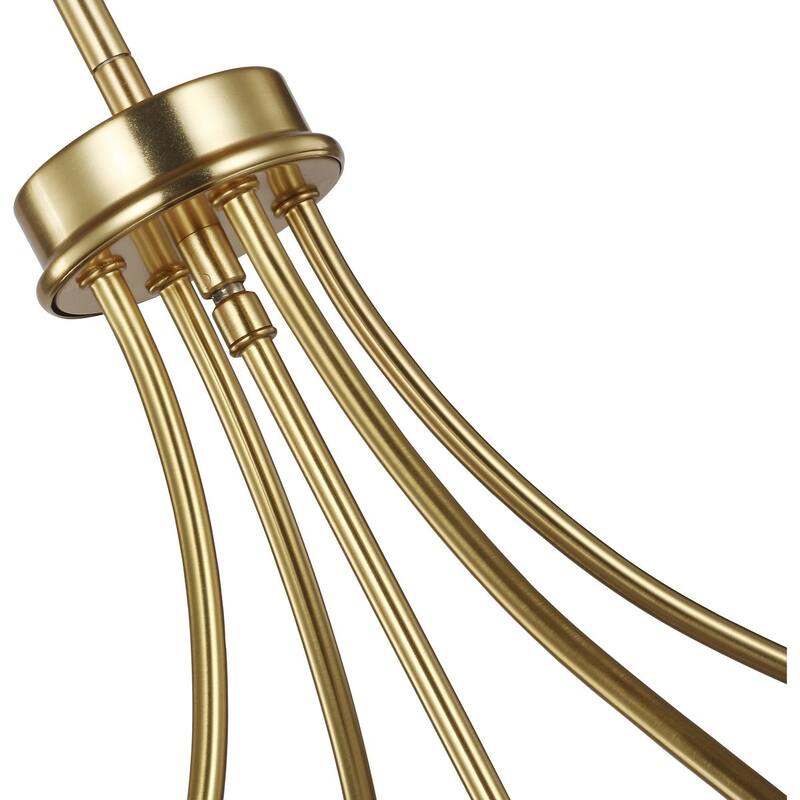 Bonita Collection Four-Light Satin brass Foyer Chandelier - 27.800" x 25.000" x 12.000"