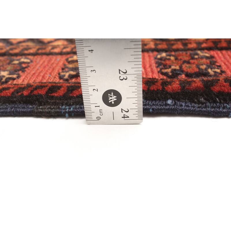 ECARPETGALLERY Hand-knotted Teimani Dark Navy Wool Rug - 2'9 x 4'7