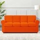 preview thumbnail 128 of 149, Subrtex 9-Piece Stretch Sofa Slipcover Sets with 4 Backrest Cushion Covers and 4 Seat Cushion Covers Oversize Sofa - Orange