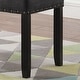 preview thumbnail 11 of 14, Roundhill Furniture Biony Fabric Dining Bench with Nailhead Trim